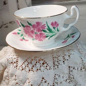 Adderley Lawley Bone China Teacup and Saucer England ~Vintage~